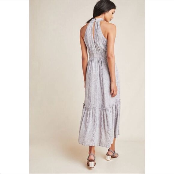 BY ANTHROPOLOGIE | NEW Marta Midi to Maxi Wrap Style Dress Women’s Size 16 - Picture 2 of 15